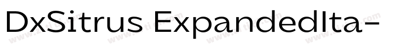 DxSitrus ExpandedIta字体转换